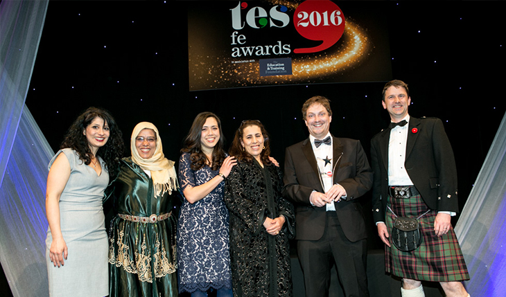 TES award ceremony group photo