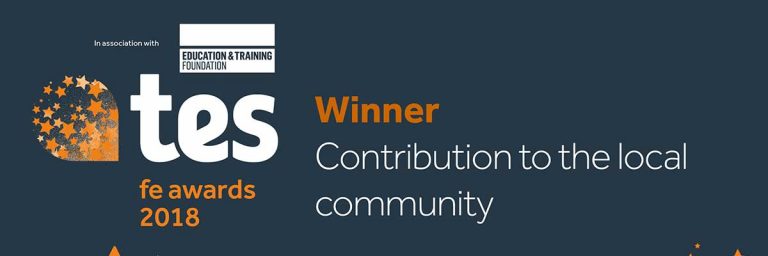 text image of TES winner for contribution to the local community