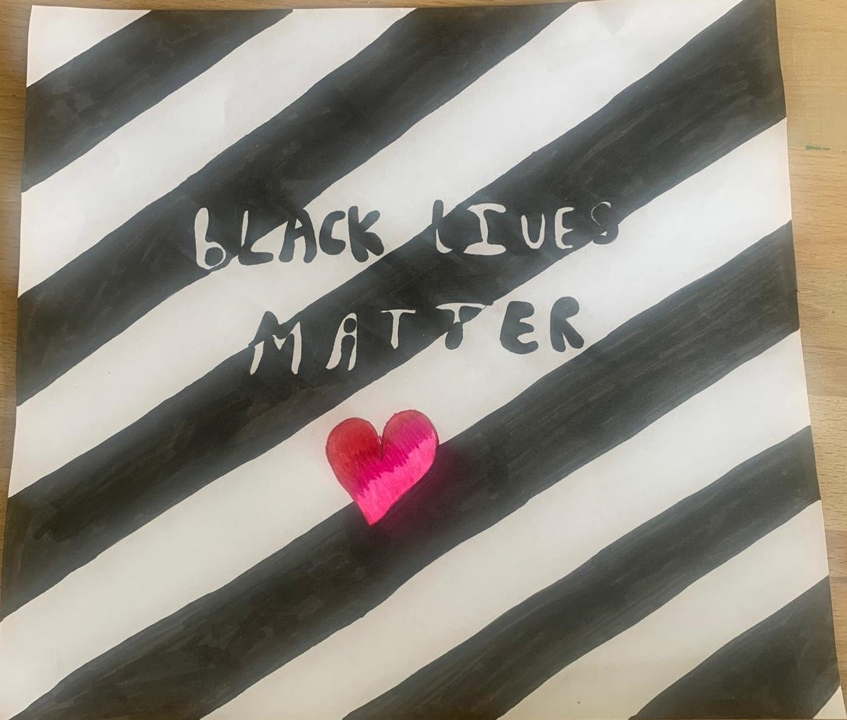 photo of black lives matter card