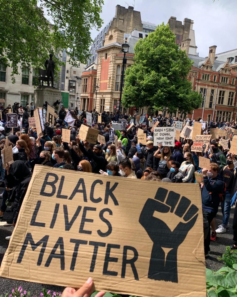 black lives matter march large crowd