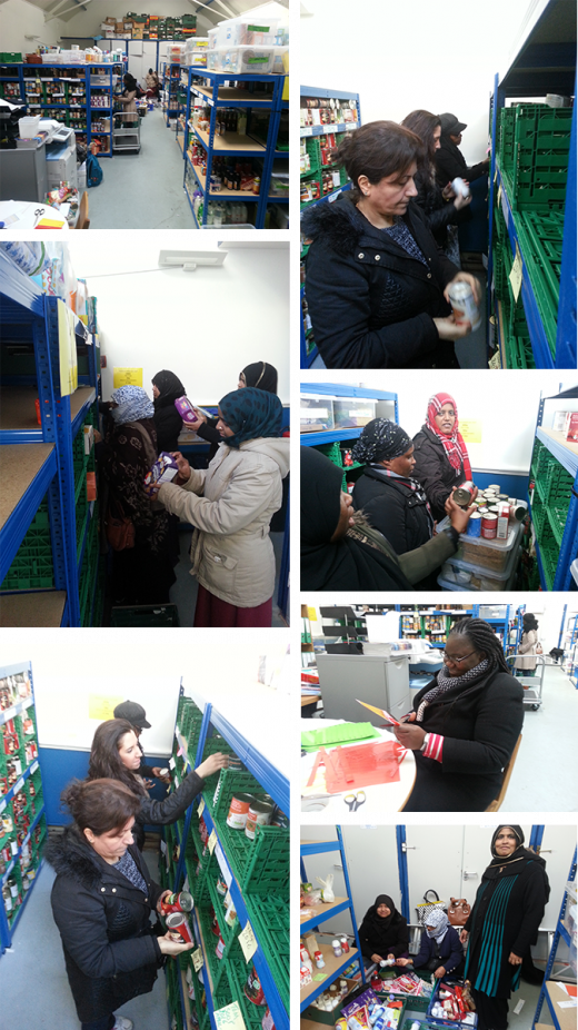 food bank collage